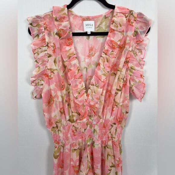 MISA Los Angeles Kidada Maxi Dress in Blushing Floral Revolve Size XL NWOT - Picture 6 of 15